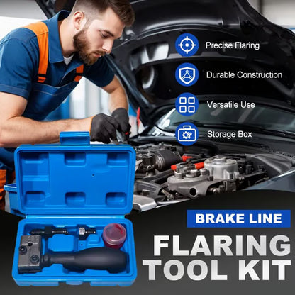 3/16-Inch Brake Line Flaring Tool Kit with Portable Case