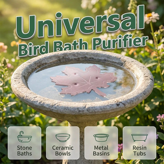 Outdoor Time- Universal Fit Bird Bath Purifier for Garden Display