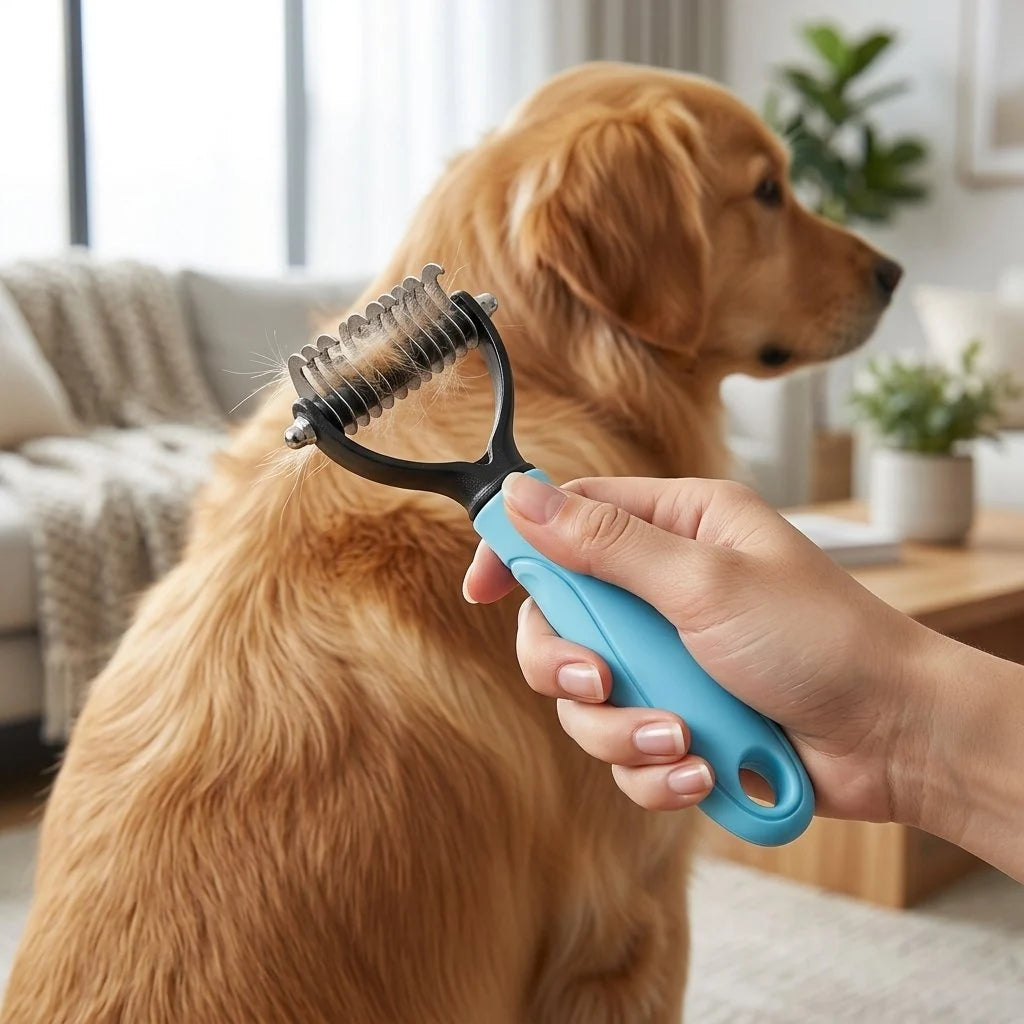 Gentle Pet Dematting & Deshedding Comb