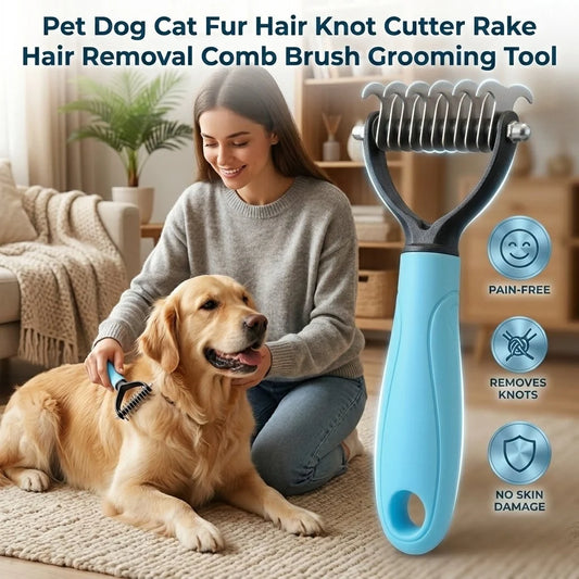 Gentle Pet Dematting & Deshedding Comb