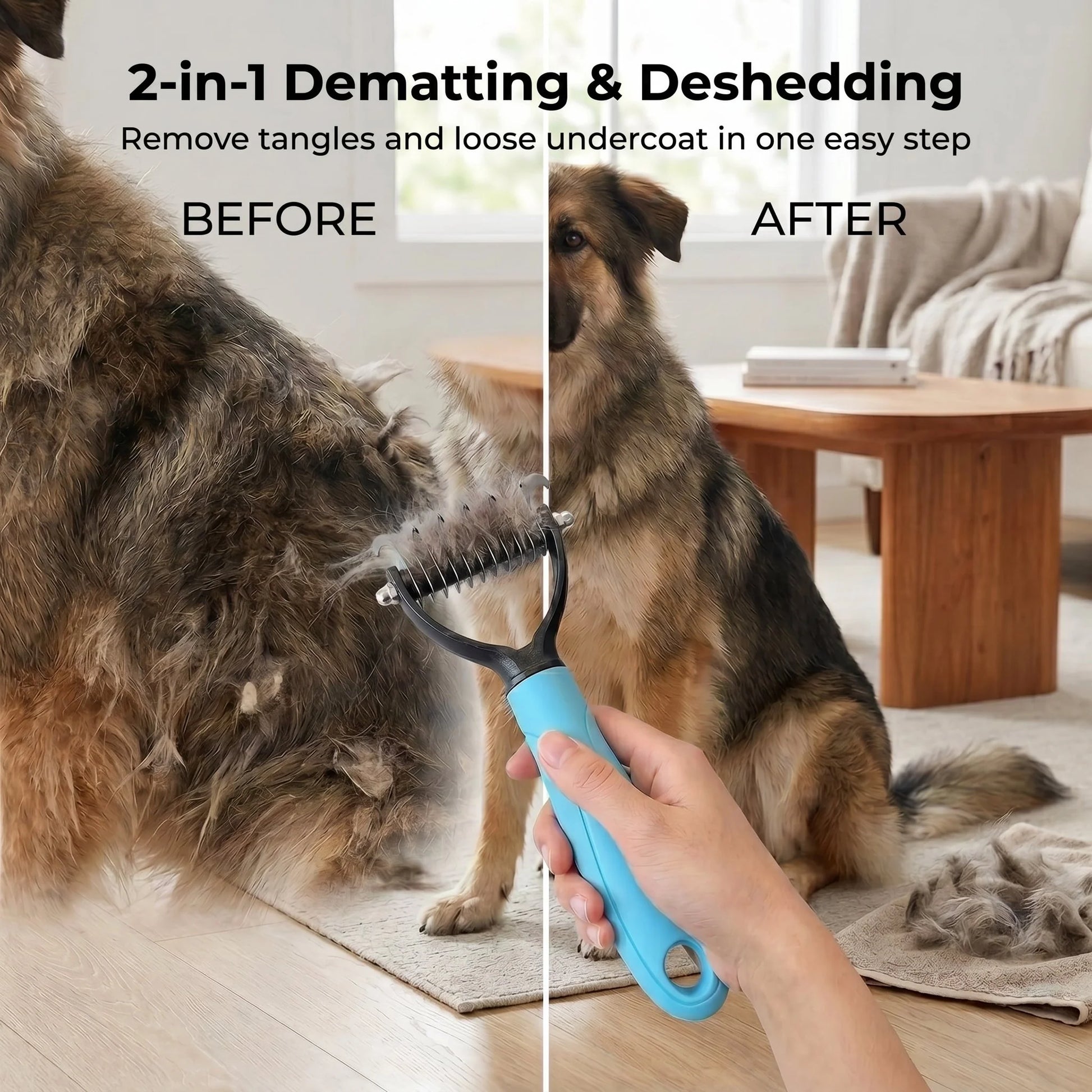 Gentle Pet Dematting & Deshedding Comb