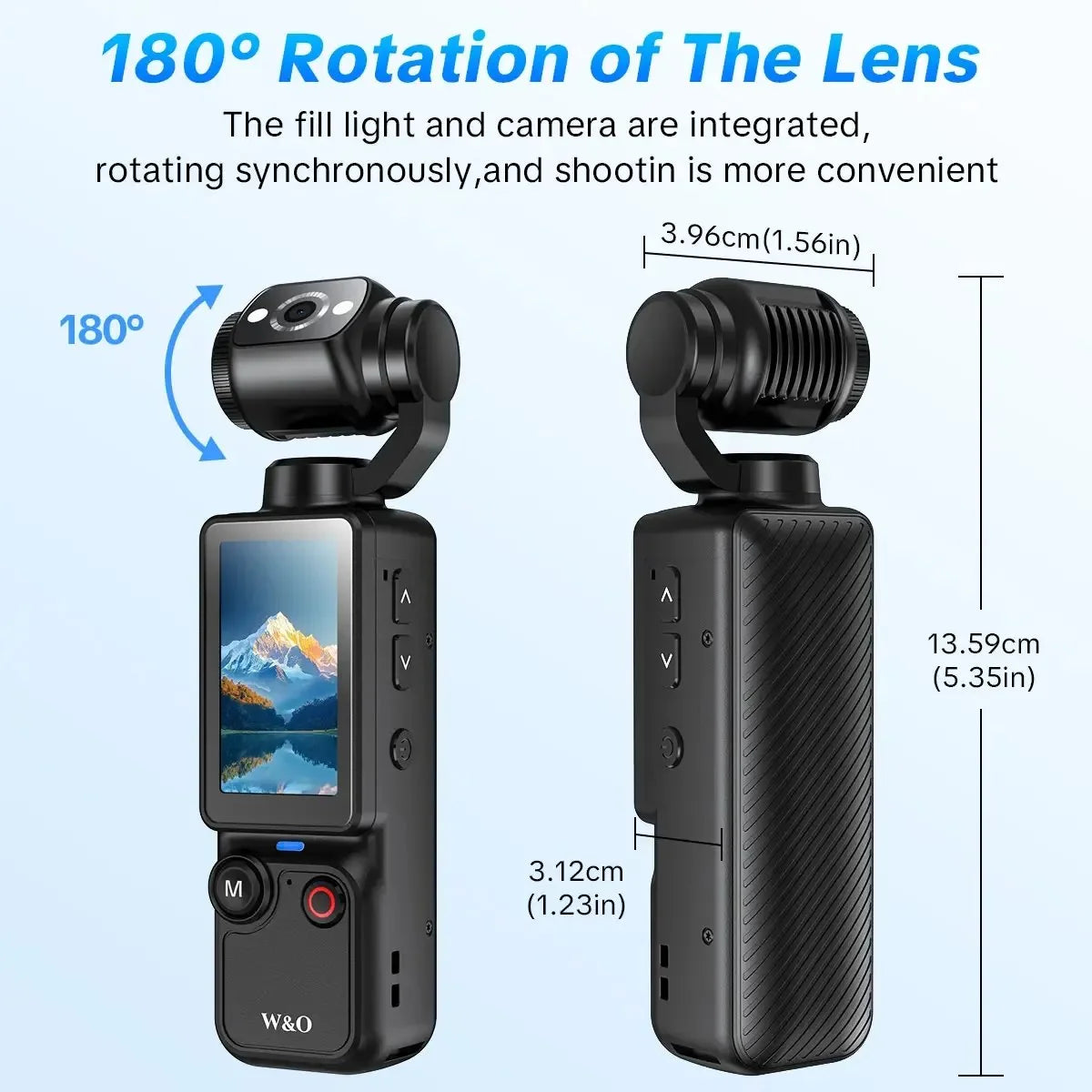 Purpose-Built Upgraded Vlogging Camera – 180° Rotating Lens