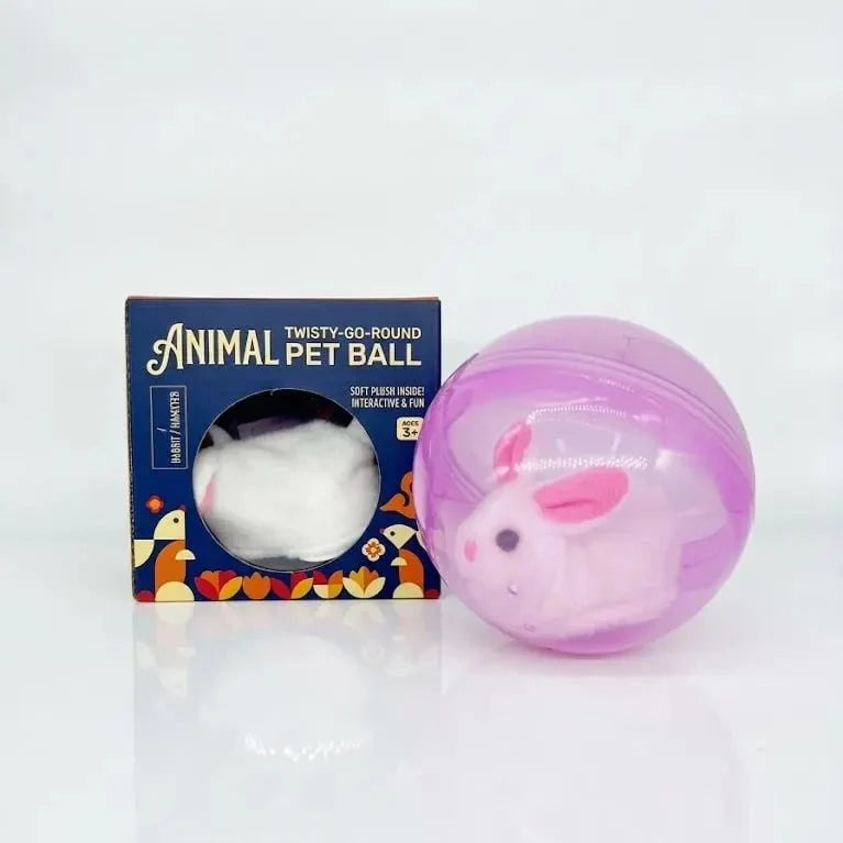 Pet-Friendly Auto-Rolling Ball with Mouse Hands- Play for Indoor