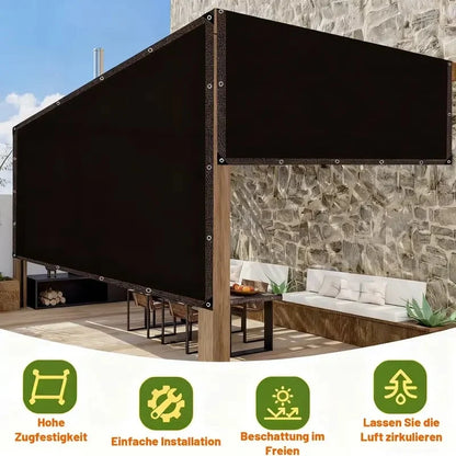 90% UV-Resistant Outdoor Shade Net with Grommets and Rope