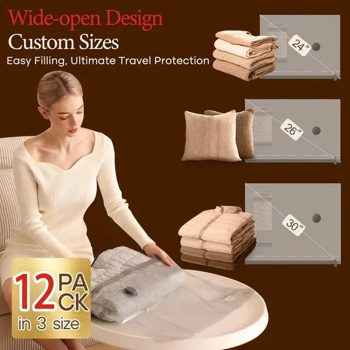 X7 Cordless Travel Vacuum Pump with Reusable Compression Bags