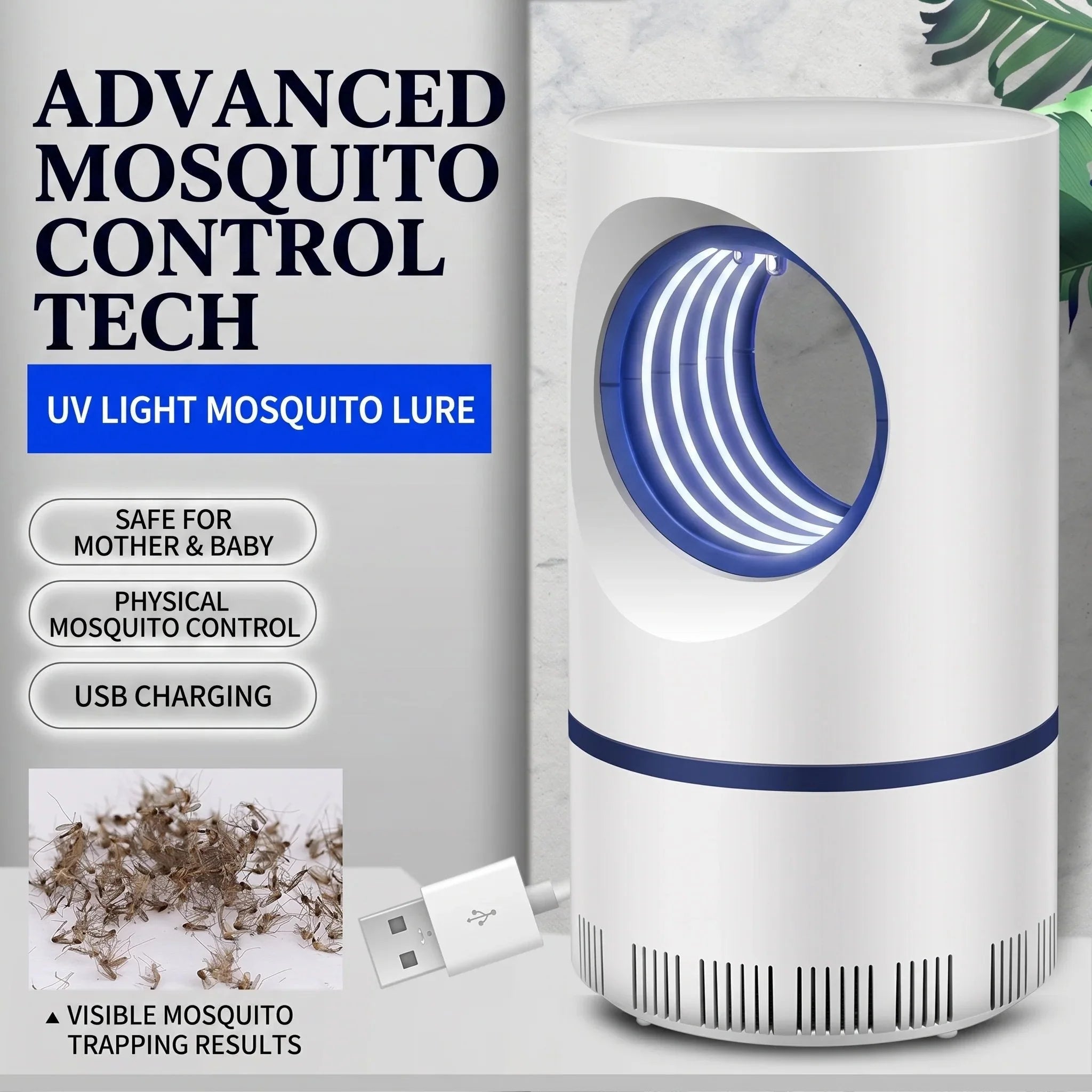 Quiet Indoor USB Mosquito Trap Lamp