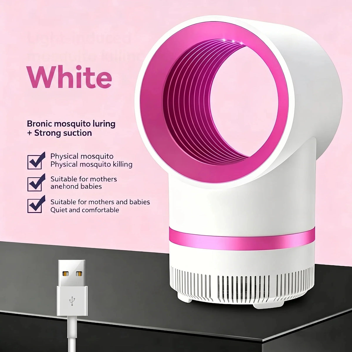Quiet Indoor USB Mosquito Trap Lamp