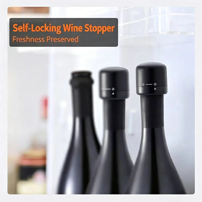 Leak-Resistant Bottle Stopper with a Reusable Vacuum Seal