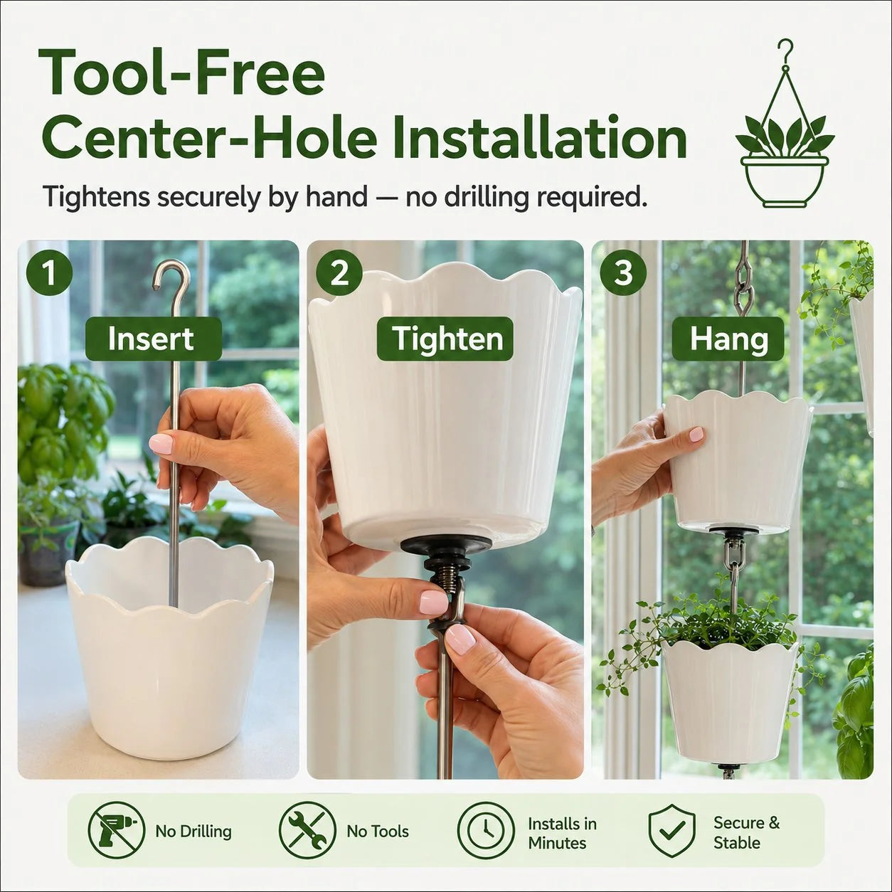 Hands-On Vertical Hanging Pot Kit for Creative Play