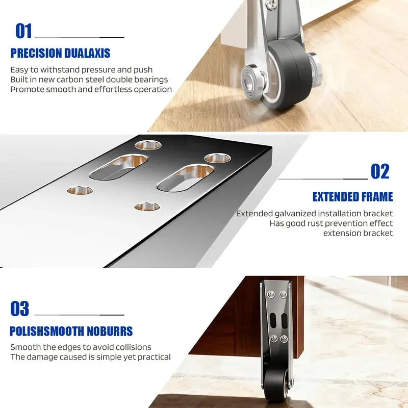 110 lb Anti-Wobble Guide Wheel for Vertical Sliding Doors