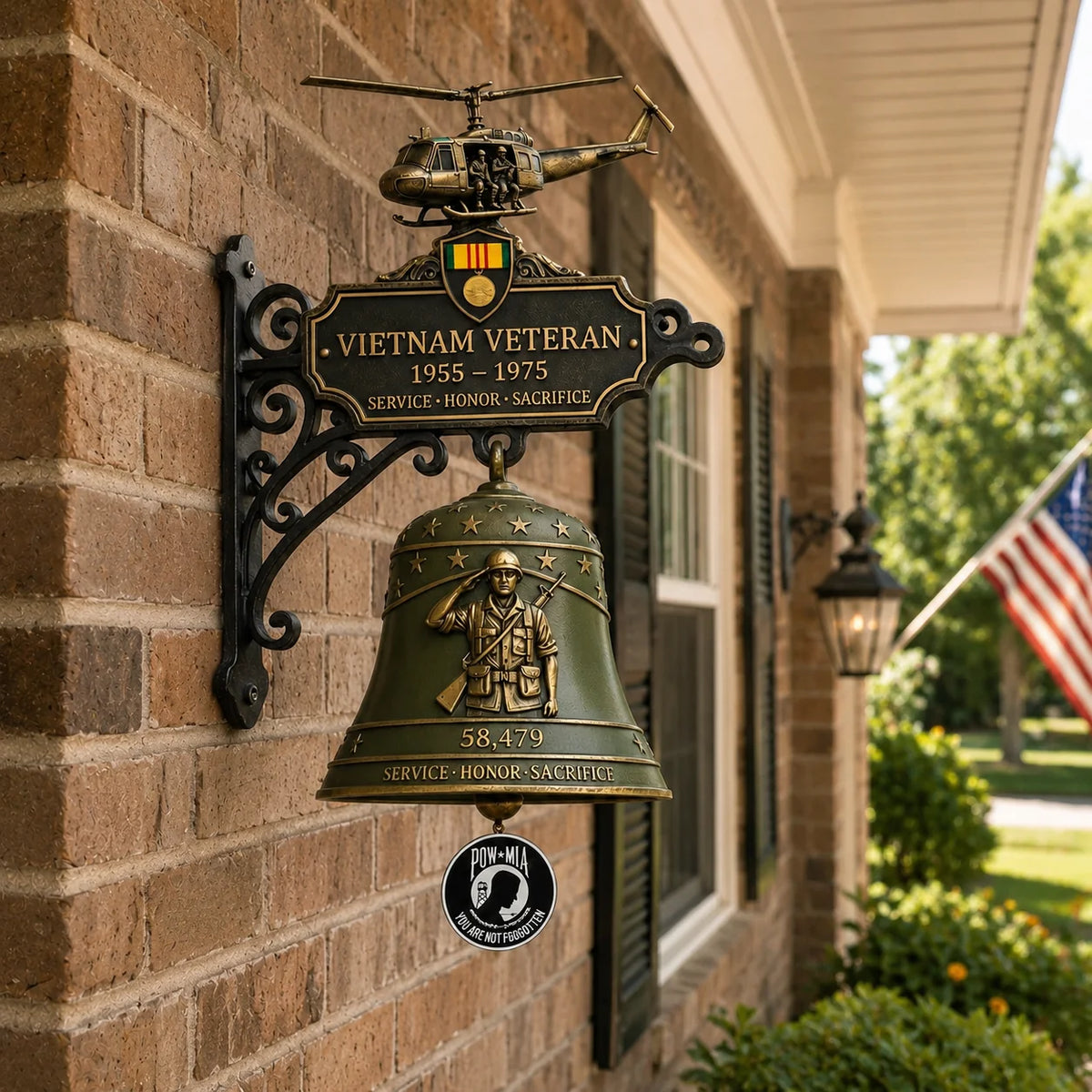 Purpose-Built Vietnam Veteran Tribute Wall Bell for Everyday Use