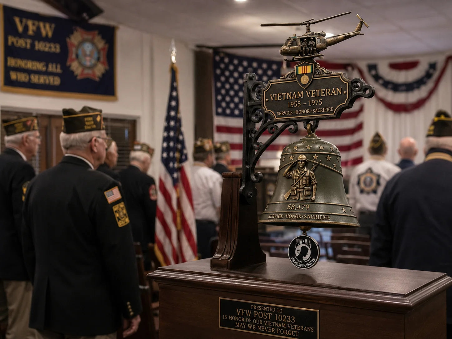 Purpose-Built Vietnam Veteran Tribute Wall Bell for Everyday Use