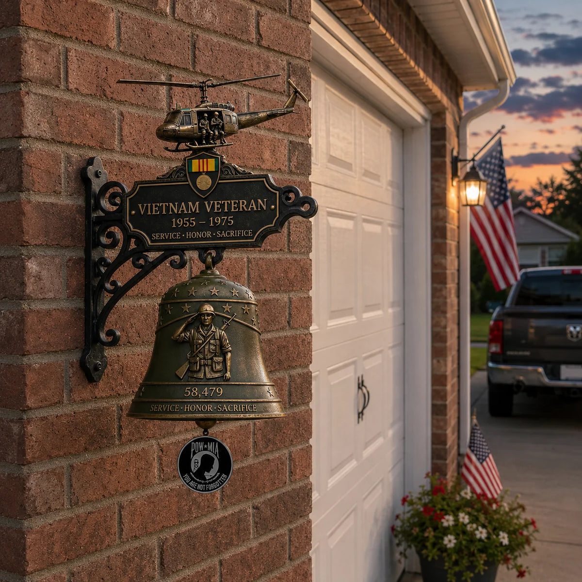 Purpose-Built Vietnam Veteran Tribute Wall Bell for Everyday Use