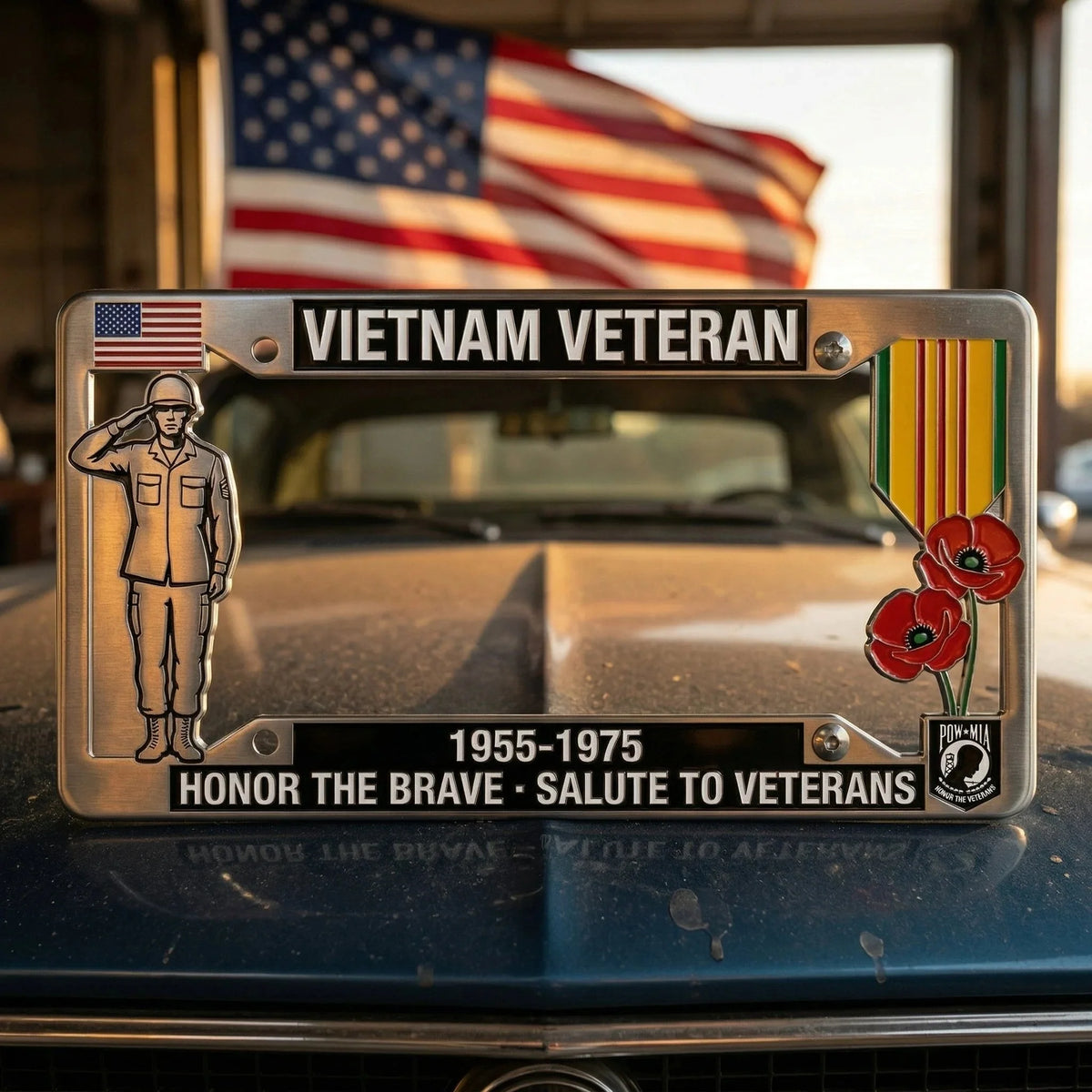 Purpose-Built Vietnam Veteran Tribute License Plate