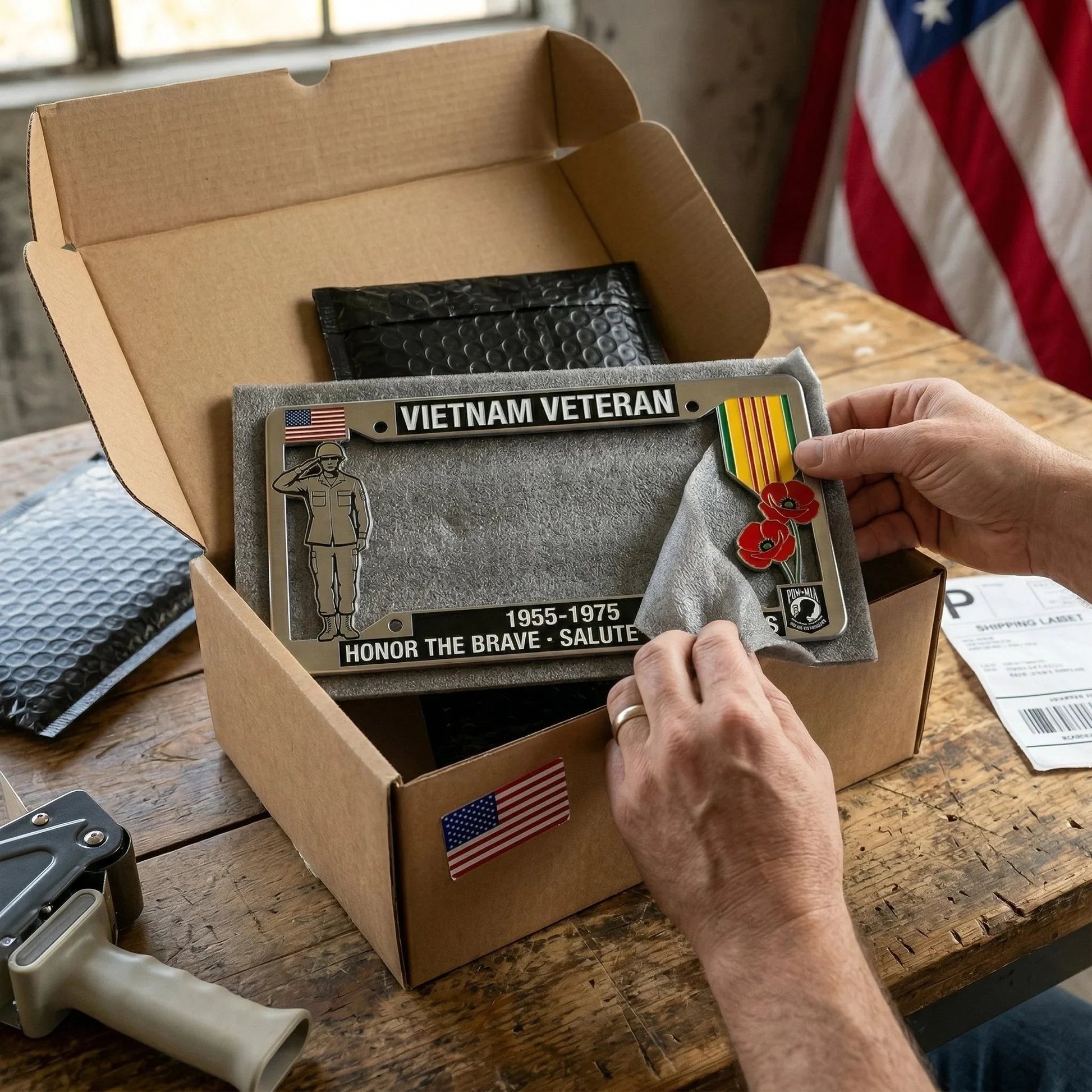Purpose-Built Vietnam Veteran Tribute License Plate