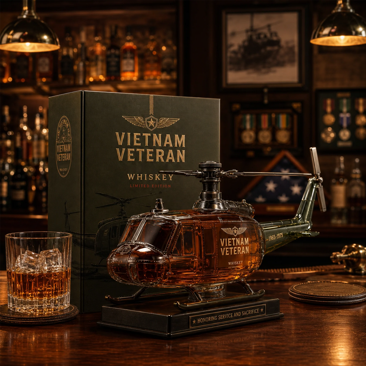 Purpose-Built Vietnam Veteran Huey Helicopter 1965-1975 Whiskey