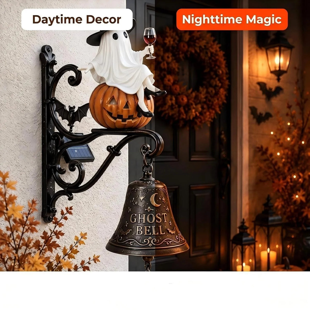 Purpose-Built Vintage Ghost Bell Decor – Daytime Retro Elegance &