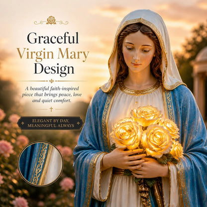 Outdoor Virgin Mary Garden Light for Garden Display