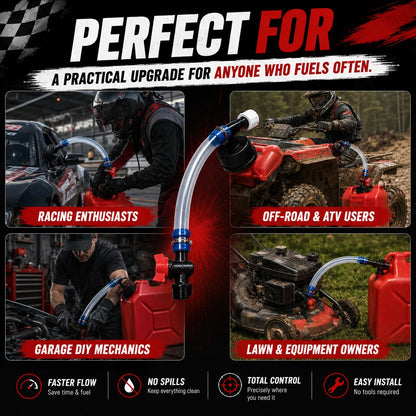 No-Spill Spout Upgrade Kit for Racing Fuel Jugs