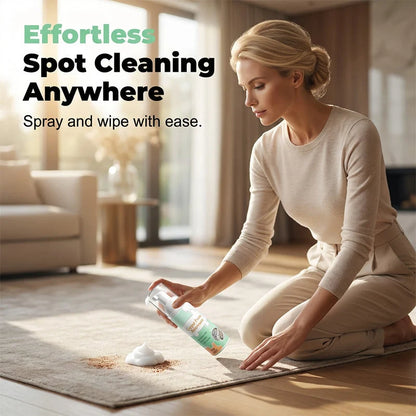 Waterless Carpet Foam Stain Remover with Reusable Cleaning Towel