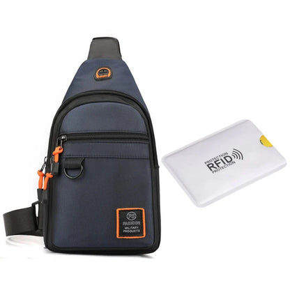 Space-Saving Waterproof Multi-pocket Crossbody Sling