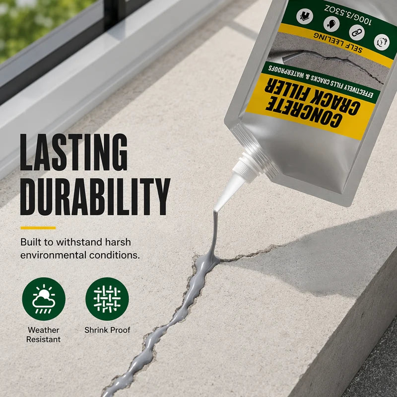 Weatherproof Sealant for Filling Cracks in Concrete Surfaces