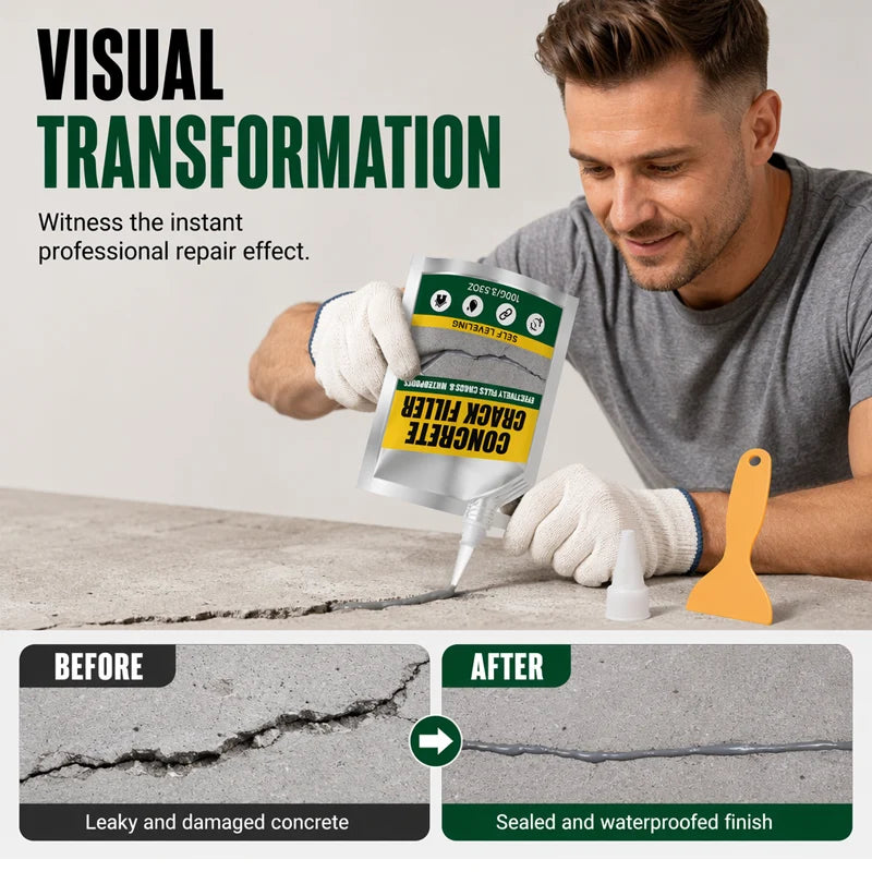 Weatherproof Sealant for Filling Cracks in Concrete Surfaces