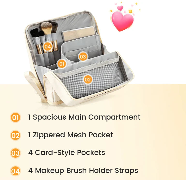 Distinctive Waterproof Large-Capacity Portable Makeup