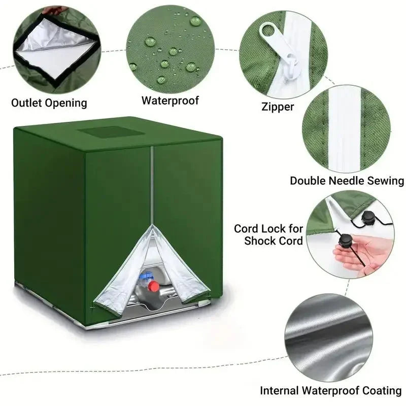 Purpose-Built Waterproof IBC Tote Cover – Heavy-Duty, UV-Blocking