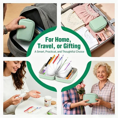 Space-Saving Waterproof Pill Pouch Set – Large Weekly Travel Medicine