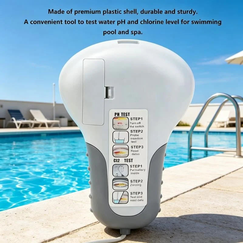 Purpose-Built pH and chlorine tester for swimming pools – Accurate