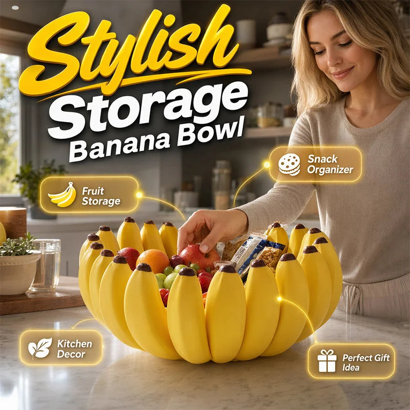 Purpose-Built Creative Banana Shape Fruit Bowl for Everyday Use