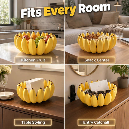 Purpose-Built Creative Banana Shape Fruit Bowl for Everyday Use