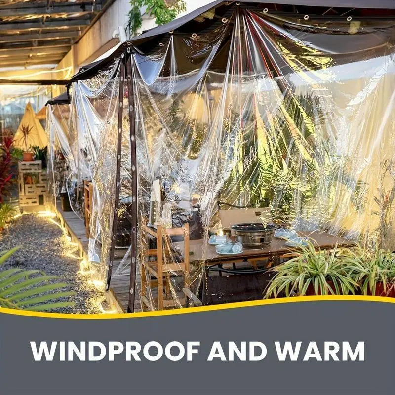 Purpose-Built Heavy-Duty PVC Tarp - Weatherproof Clear Waterproof