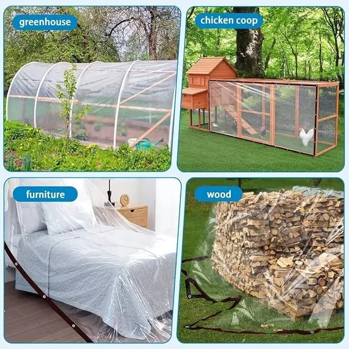 Purpose-Built Heavy-Duty PVC Tarp - Weatherproof Clear Waterproof