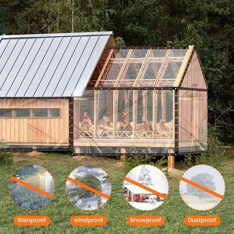 Purpose-Built Heavy-Duty PVC Tarp - Weatherproof Clear Waterproof