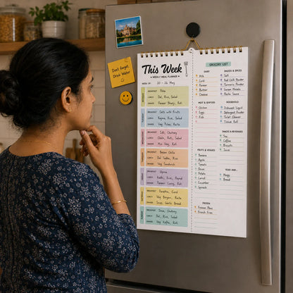 Easy-Use Weekly Food Planning Pad for Daily Kitchen Tasks
