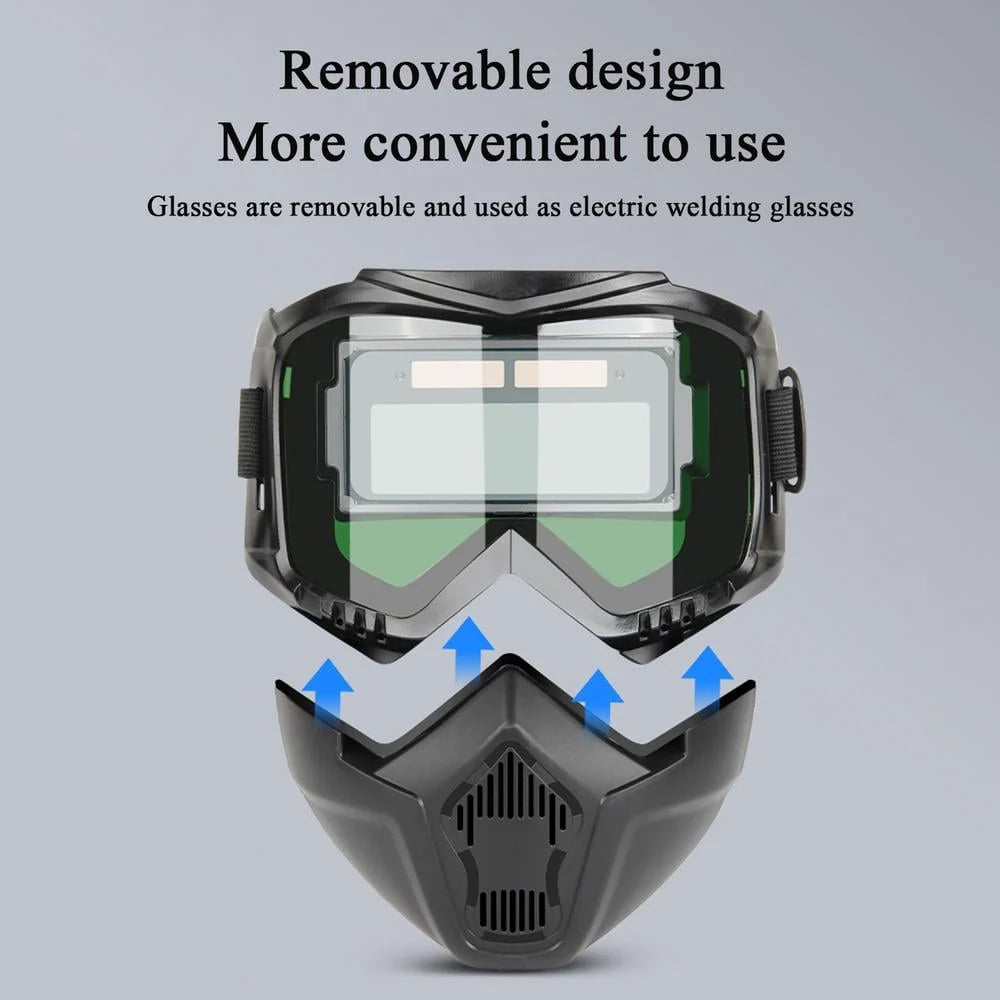 Auto-Darkening Full-Face Welding Helmet for MIG, TIG, and Arc