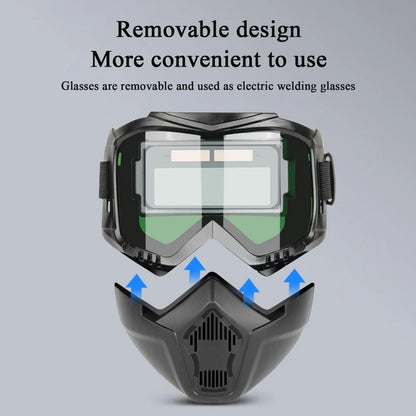 Auto-Darkening Full-Face Welding Helmet for MIG, TIG, and Arc