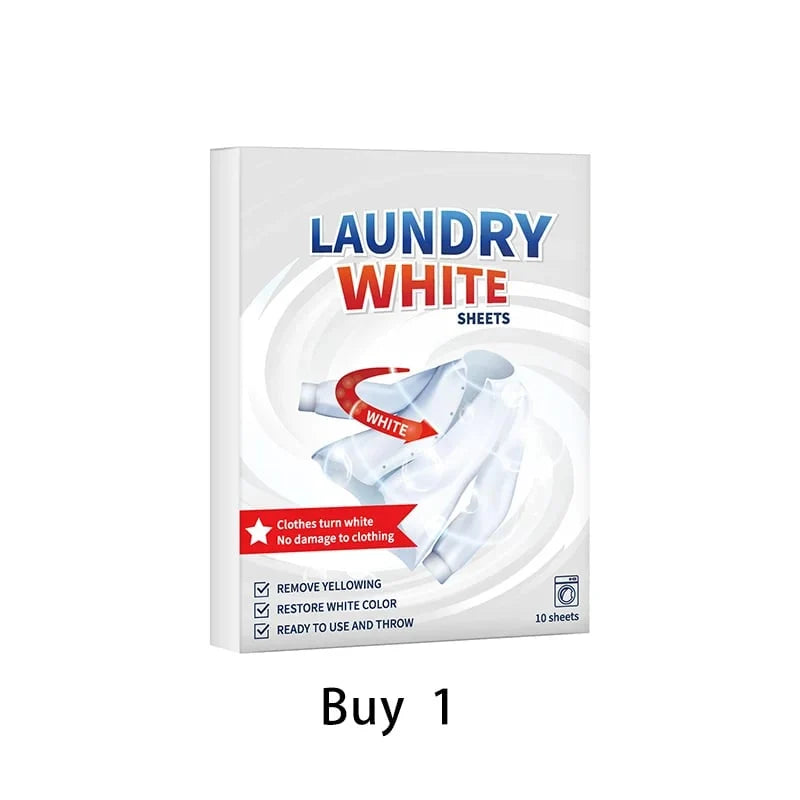 Easy-Care Deep Cleaning Laundry Whitening Sheets Powerful Stain