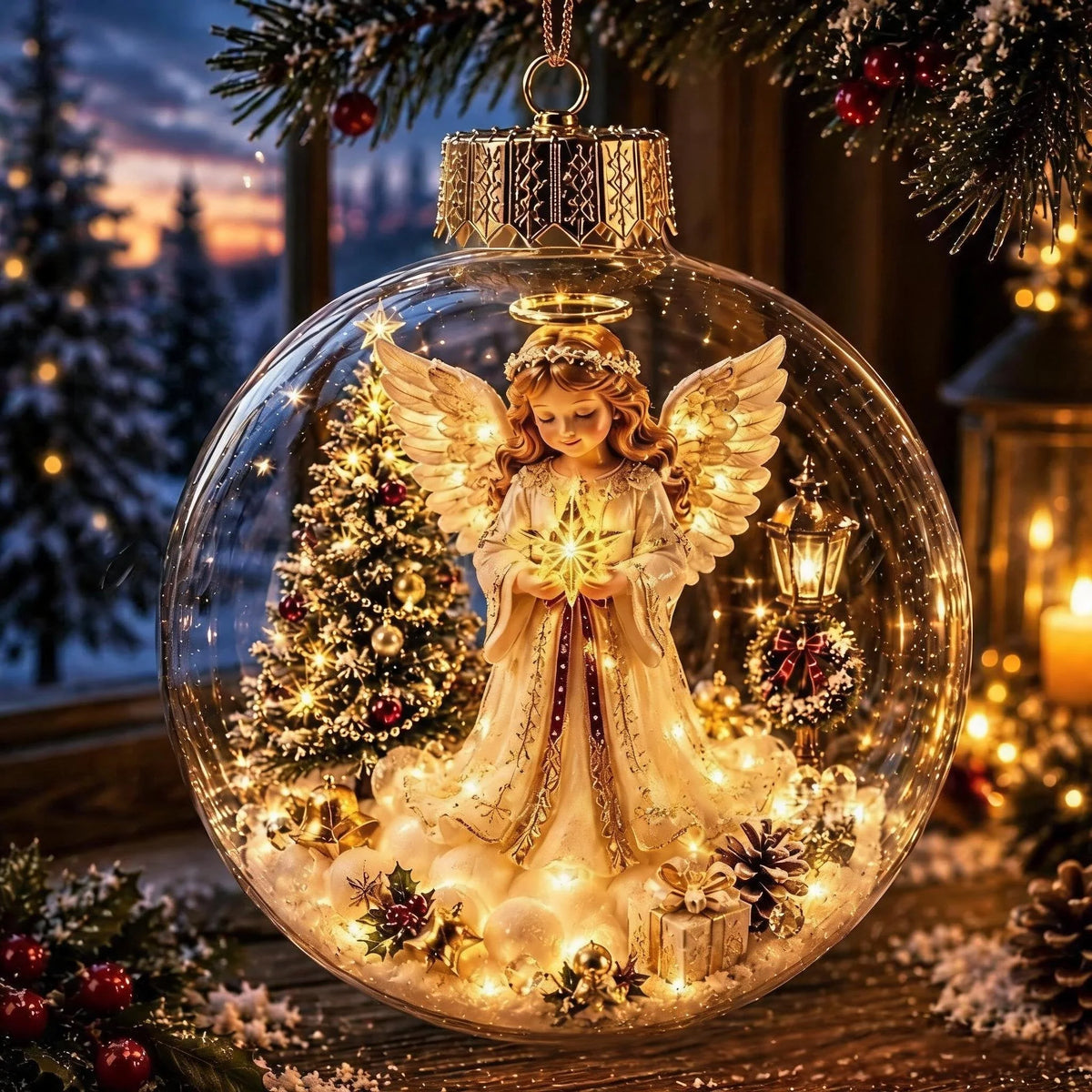 Purpose-Built Glowing Diorama Ornament – A Tiny Winter World in Your