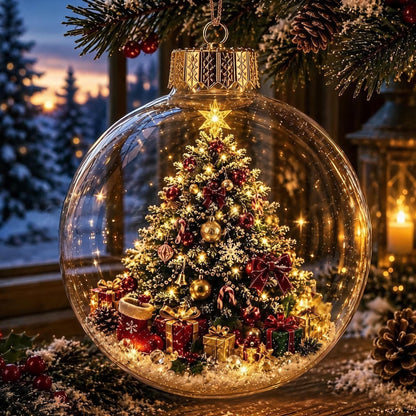 Purpose-Built Glowing Diorama Ornament – A Tiny Winter World in Your