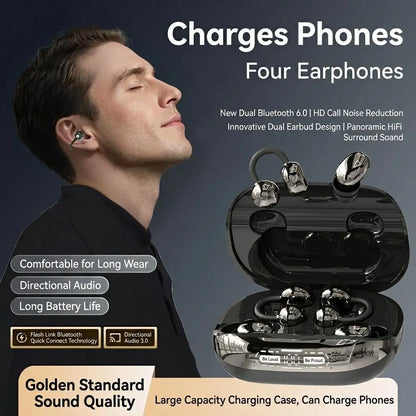Workshop-Ready GT630S Wireless Earbuds with Power Bank