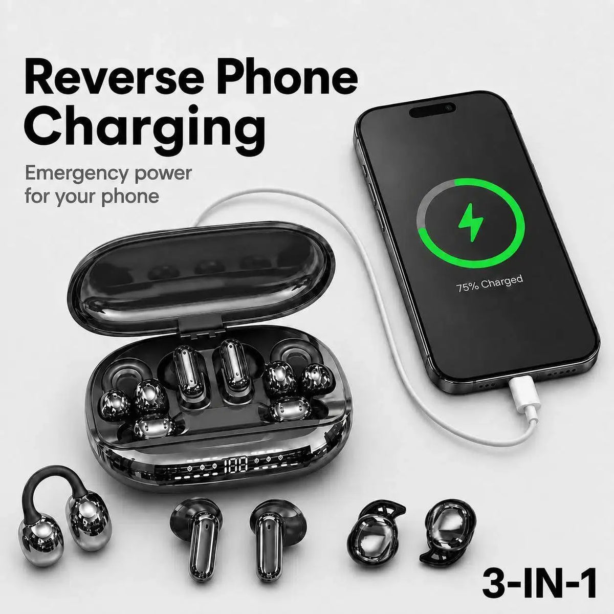 Workshop-Ready GT630S Wireless Earbuds with Power Bank