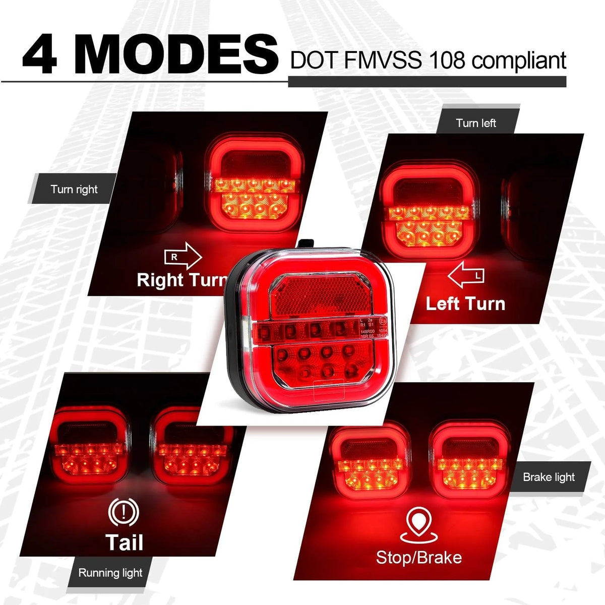 Vehicle-Ready CAR LED TRAILER LIGHTS for Garage Use
