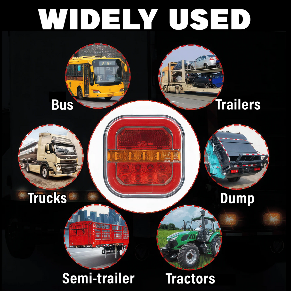 Vehicle-Ready CAR LED TRAILER LIGHTS for Garage Use