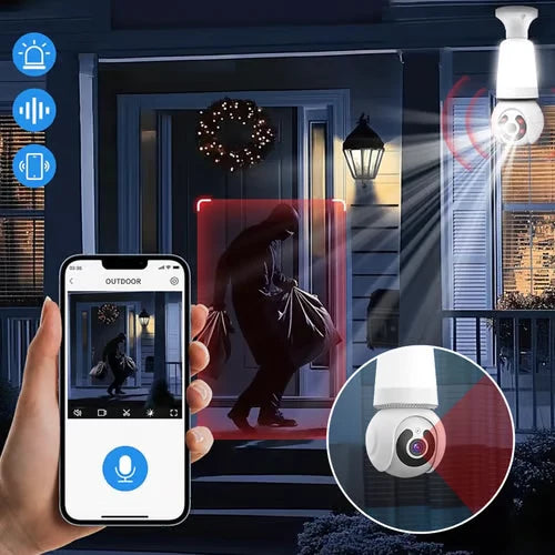 Convenient Wireless Smart Bulb Surveillance Camera for Everyday Setup