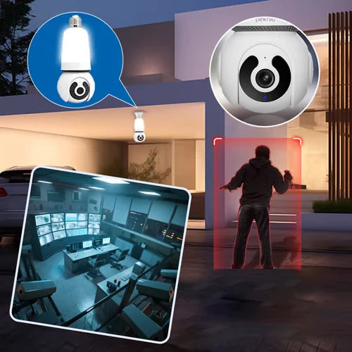 Convenient Wireless Smart Bulb Surveillance Camera for Everyday Setup