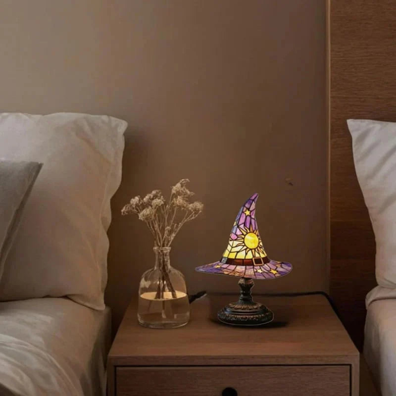 Glowing Sorceress Hat Lamp for Seasonal Room Decor