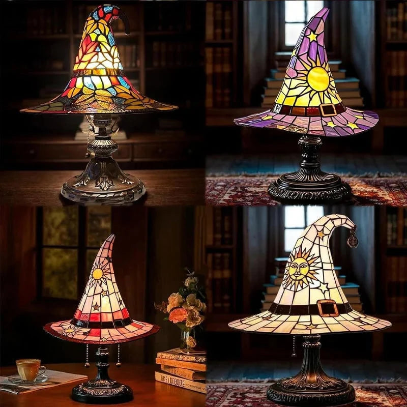 Glowing Sorceress Hat Lamp for Seasonal Room Decor